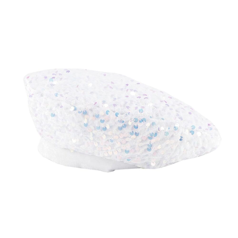 1674 Sequin Beret Hats For Women Artist Cap Fashionable Ladies Bling Shining